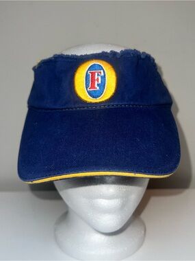 Foster’s Logo Navy Visor with Yellow Trim